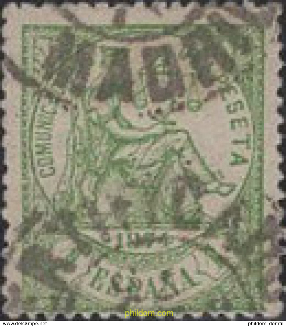 652823 USED ESPAÑA 1874 ALEGORIA DE LA JUSTICIA - Unused Stamps