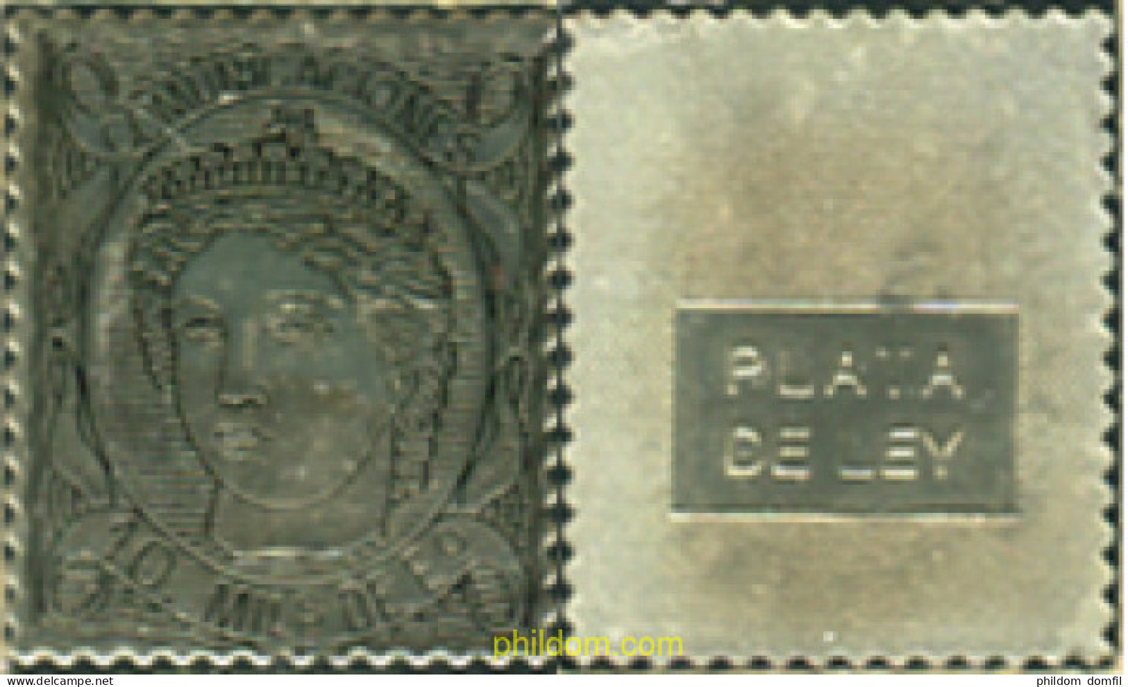 350961 MNH ESPAÑA 1870 EFIGIE ALEGORICA DE ESPAÑA - Nuovi