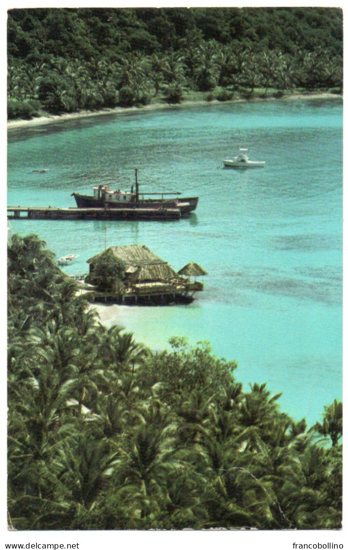 GRENADINES OF ST.VINCENT-WEST INDIES - MUSTIQUE ISLAND/COTTON HOUSE / THEMATIC STAMPS - MAP-SHIP - Saint-Vincent-et-les Grenadines