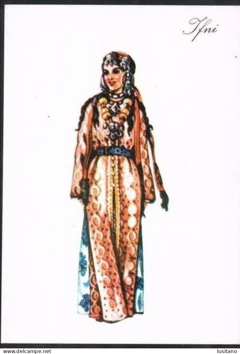 WESTERN Spanish SAHARA Espanol- IFNI TERRITORY - Inofarma Dear Doctor - Femme En Costume Traditionnel 1974 - Westsahara