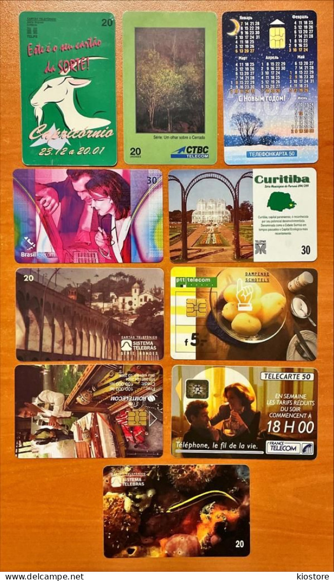 10 Different Phonecards - Telecom Operators