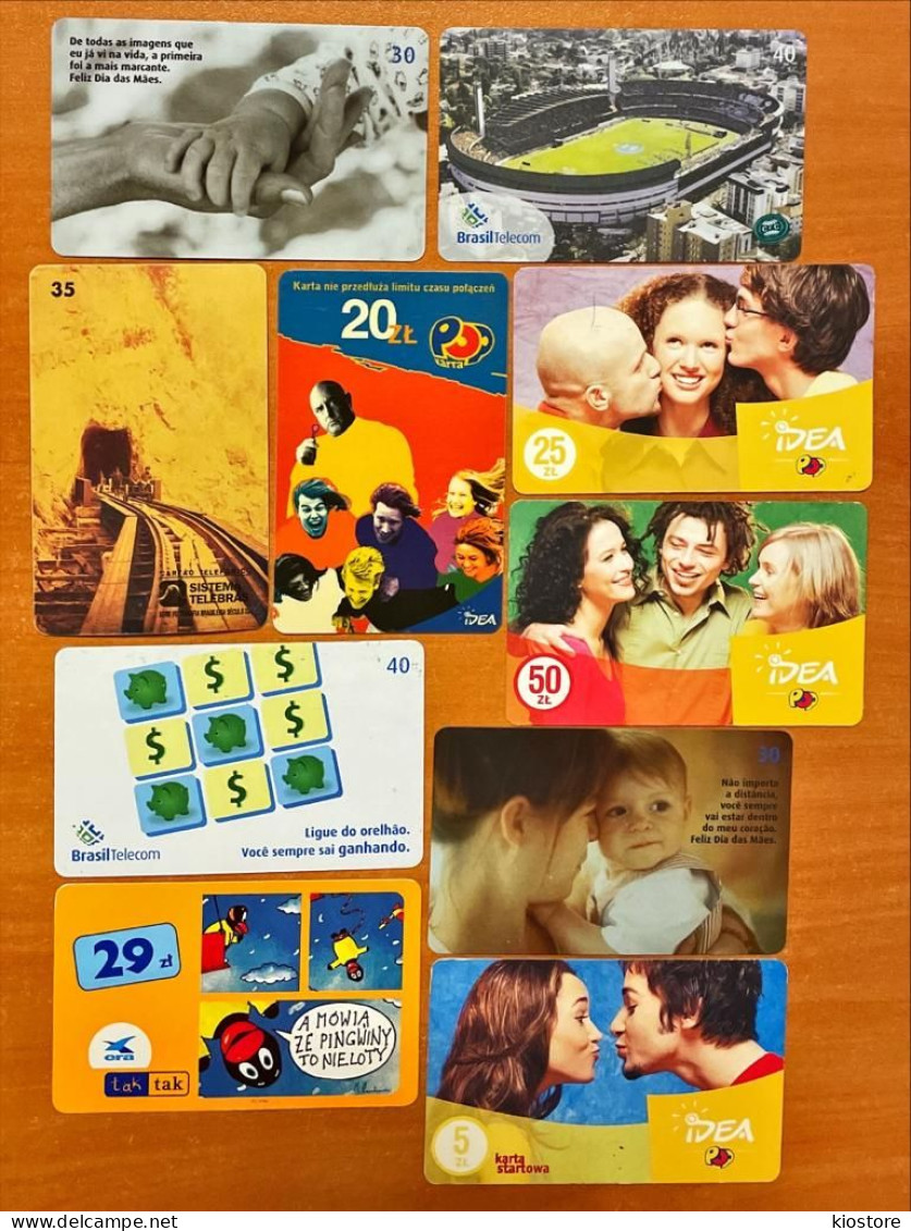 10 Different Phonecards - Telecom Operators