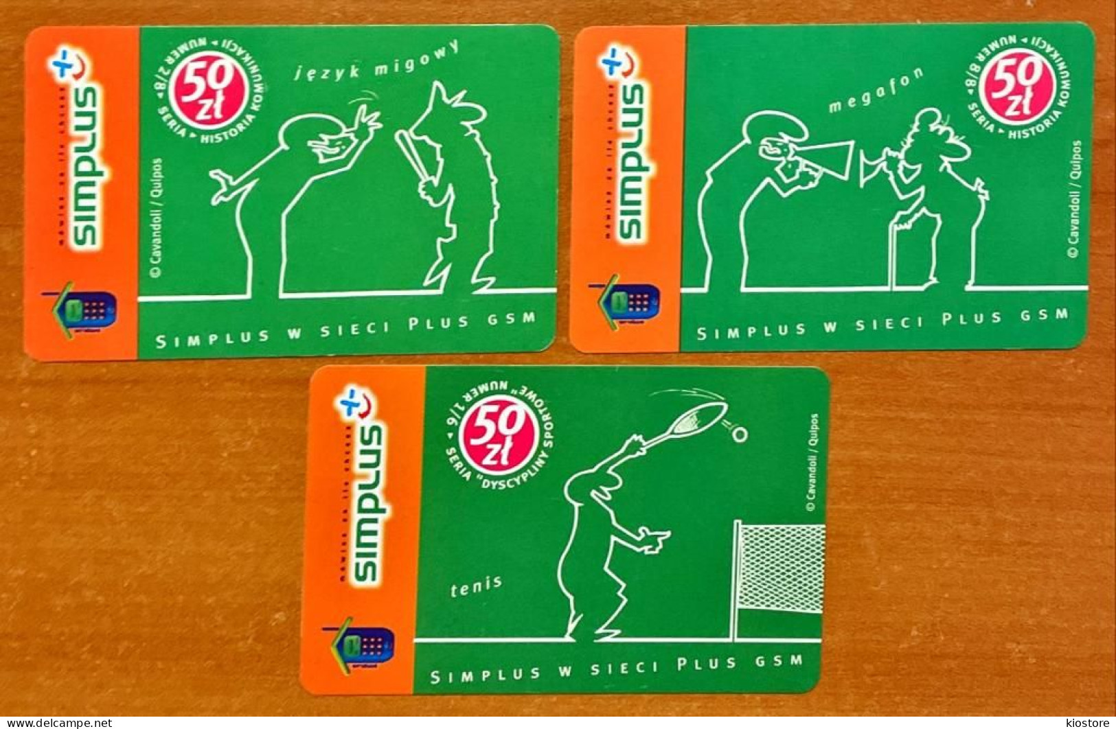 3 Simplus Different Phonecards - Telekom-Betreiber