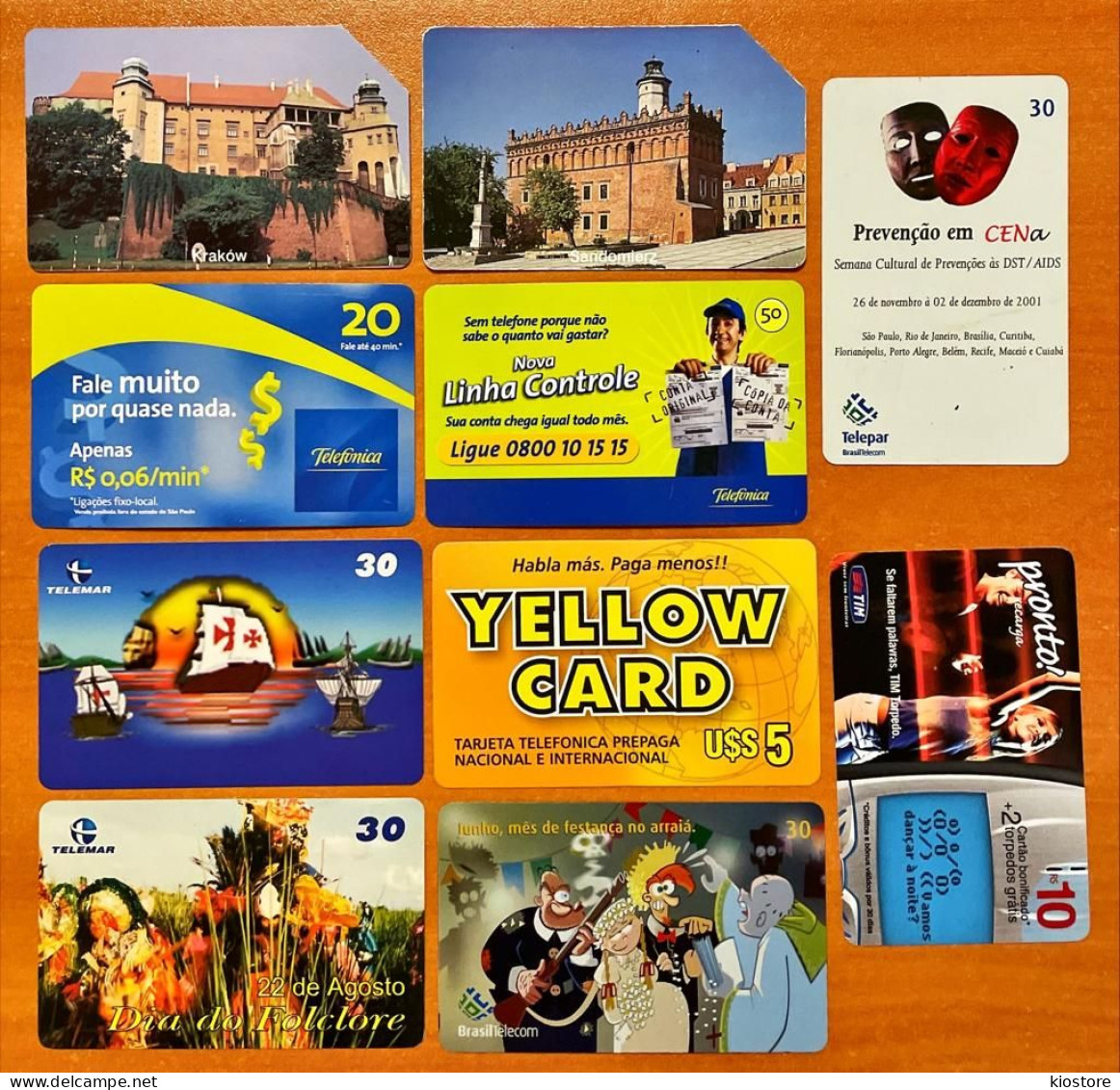 10 Different Phonecards - Publicidad