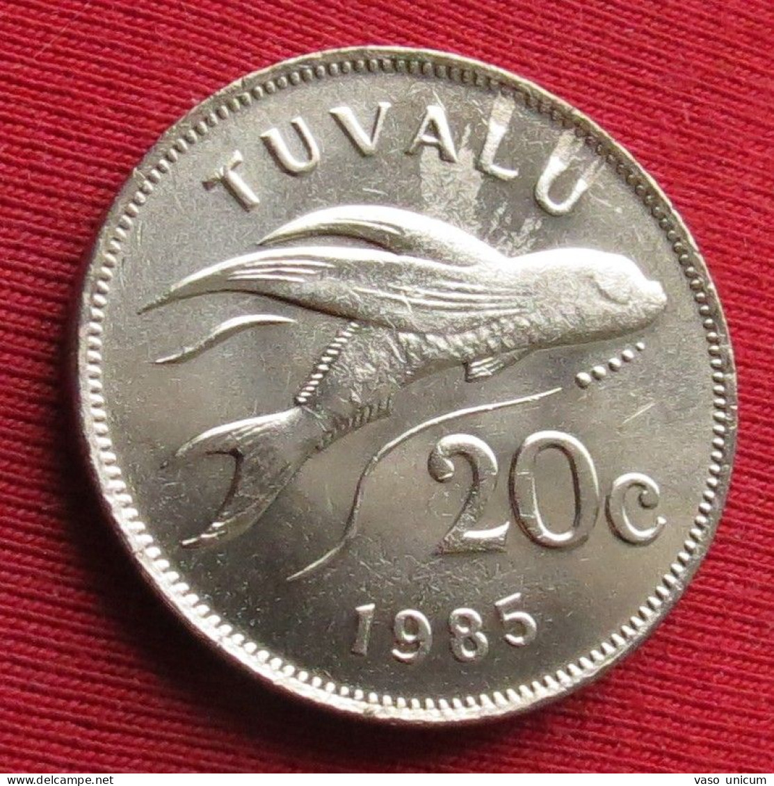 Tuvalu 20 Cents 1985 Fish  UNC - Tuvalu