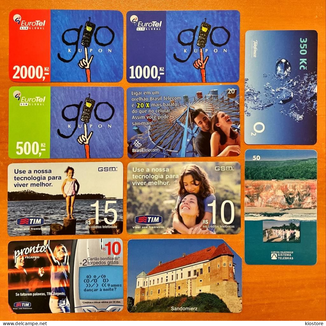 10 Different Phonecards - Operatori Telecom