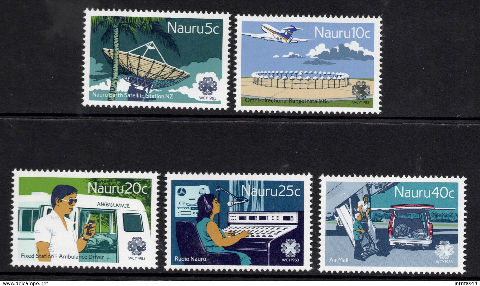 NAURU 1983 ' WORLD COMMUNICATIONS YEAR " SET MNH - Nauru