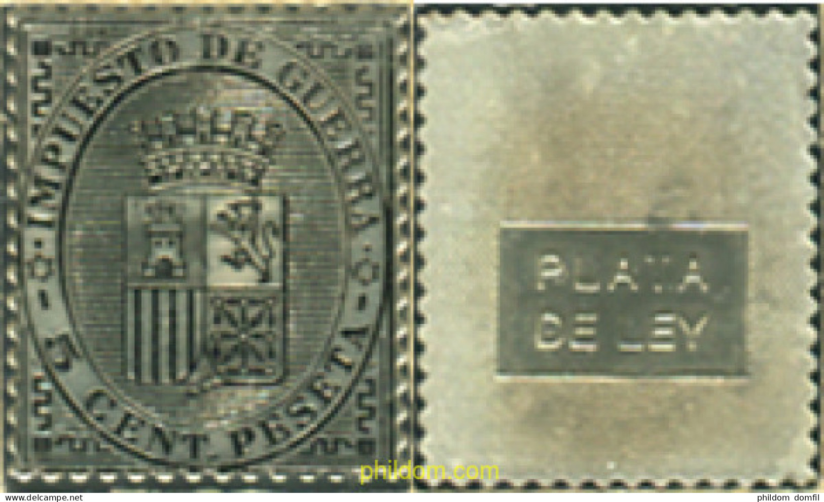 350965 MNH ESPAÑA 1874 ESCUDO DE ESPAÑA - Unused Stamps