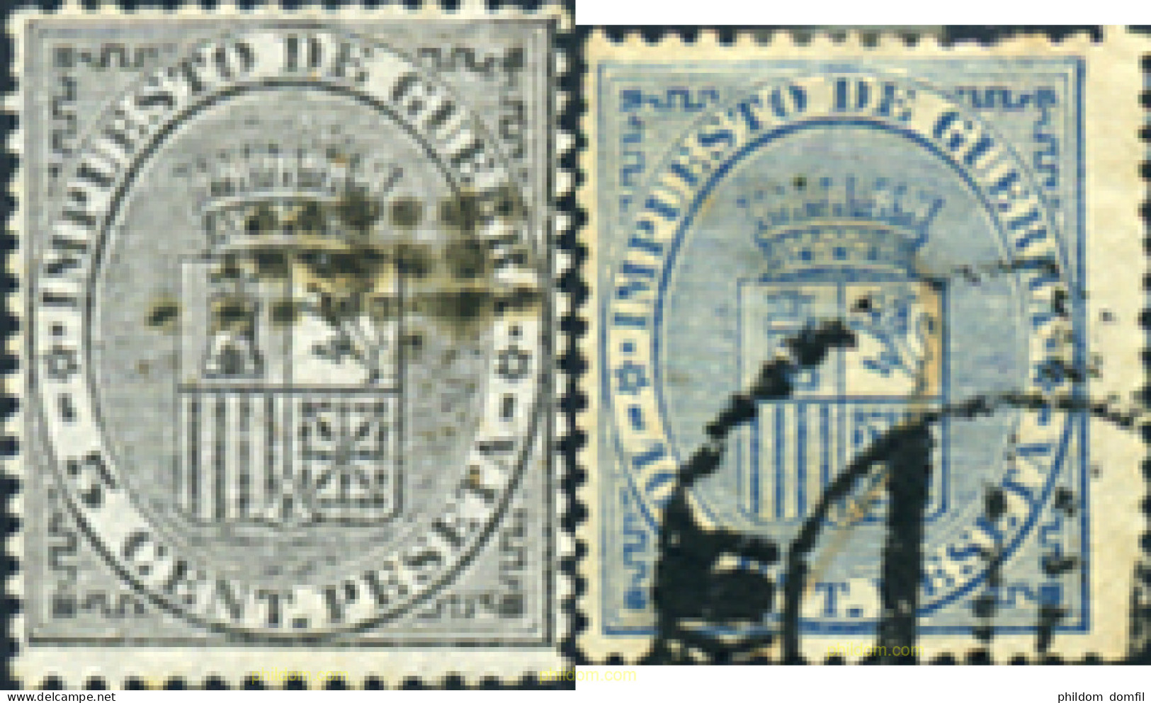 365771 USED ESPAÑA 1874 ESCUDO DE ESPAÑA - Unused Stamps