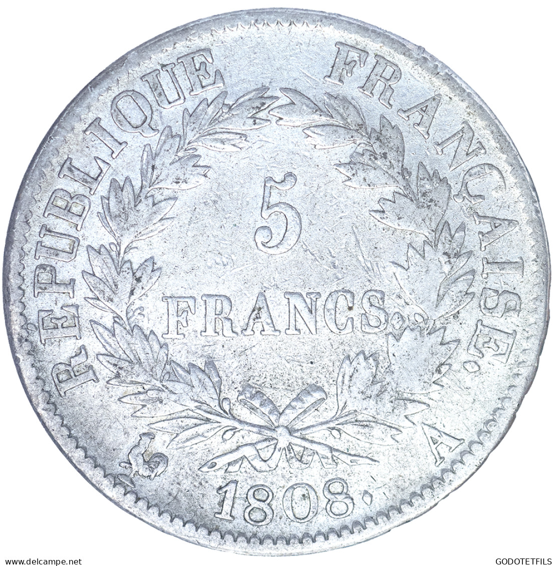 Premier-Empire- Napoléon Ier 5 Francs 1808 Paris - 1774-1791 Lodewijjk XVI