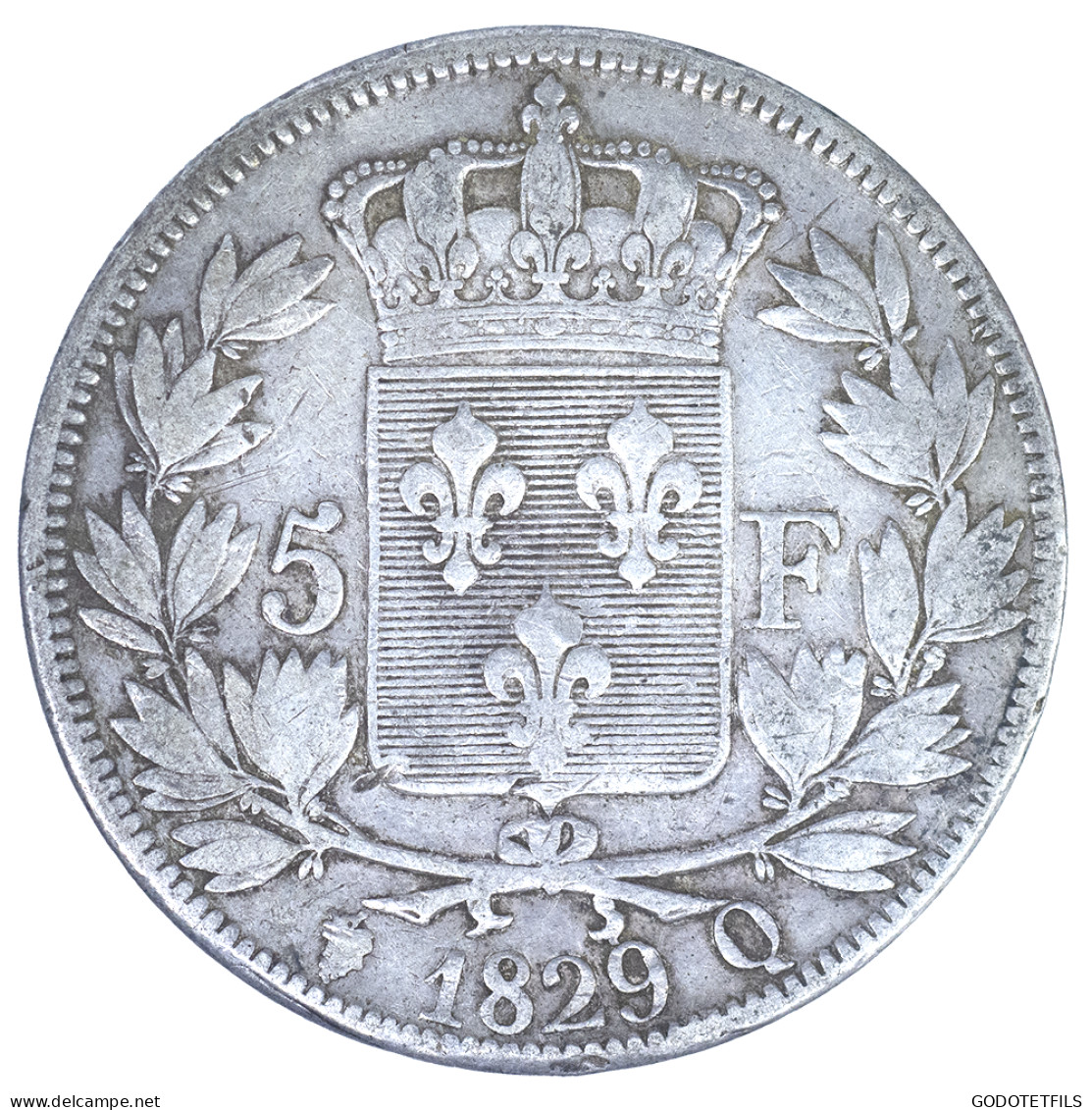 Charles X-5 Francs 1829 Perpignan - 5 Francs