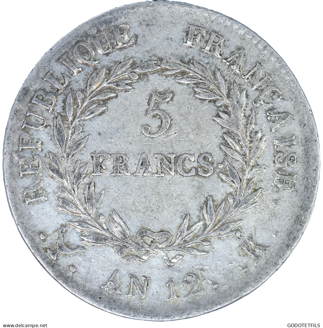 Consulat-Bonaparte Premier Consul-5 Francs An 12 (1804) Bordeaux - 5 Francs