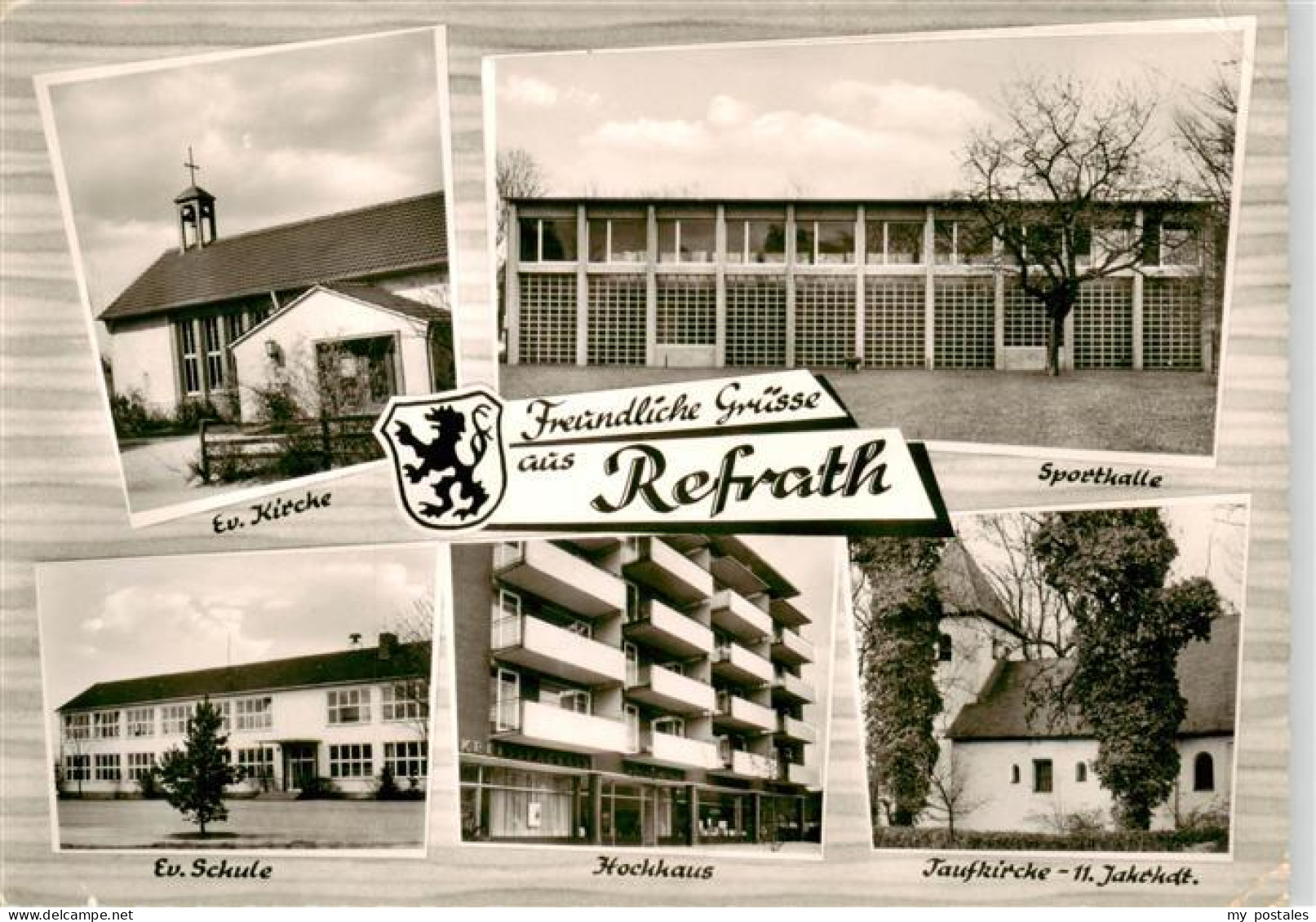73909137 Refrath Bensberg Bergisch-Gladbach Ev Kirche Sporthalle Ev Schule Hochh - Bergisch Gladbach
