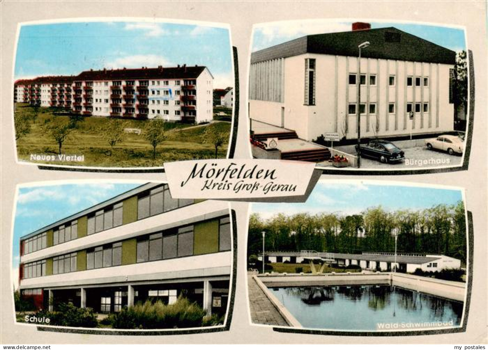 73909123 Moerfelden-Walldorf Neues Viertel Buergerhaus Schule Waldschwimmbad - Moerfelden-Walldorf