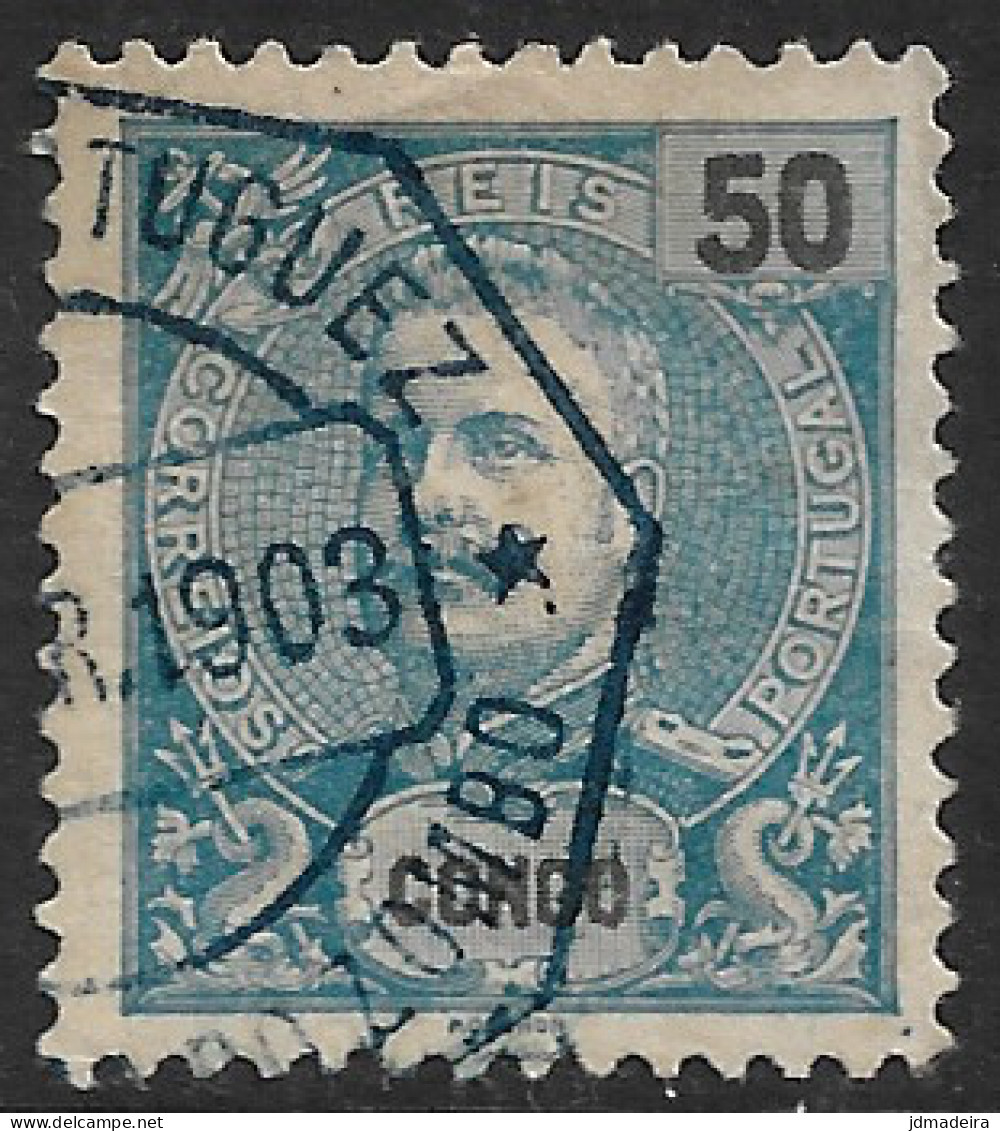 Portuguese Congo – 1898 King Carlos 50 Réis Used Stamp - Portuguese Congo