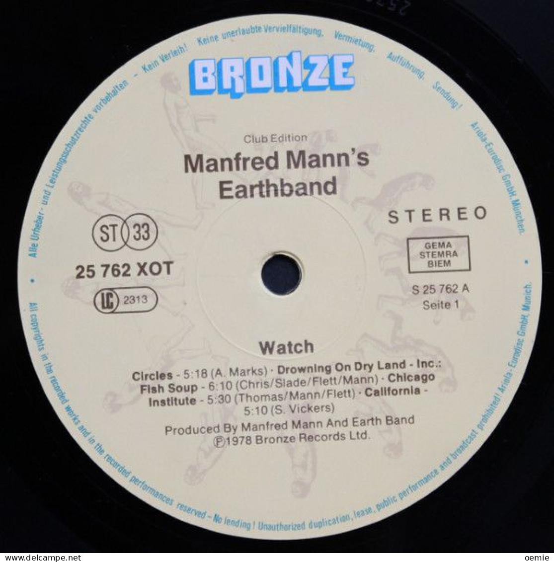 MANFRED MANN'S  EARH BANB /   WATCH - Otros - Canción Inglesa