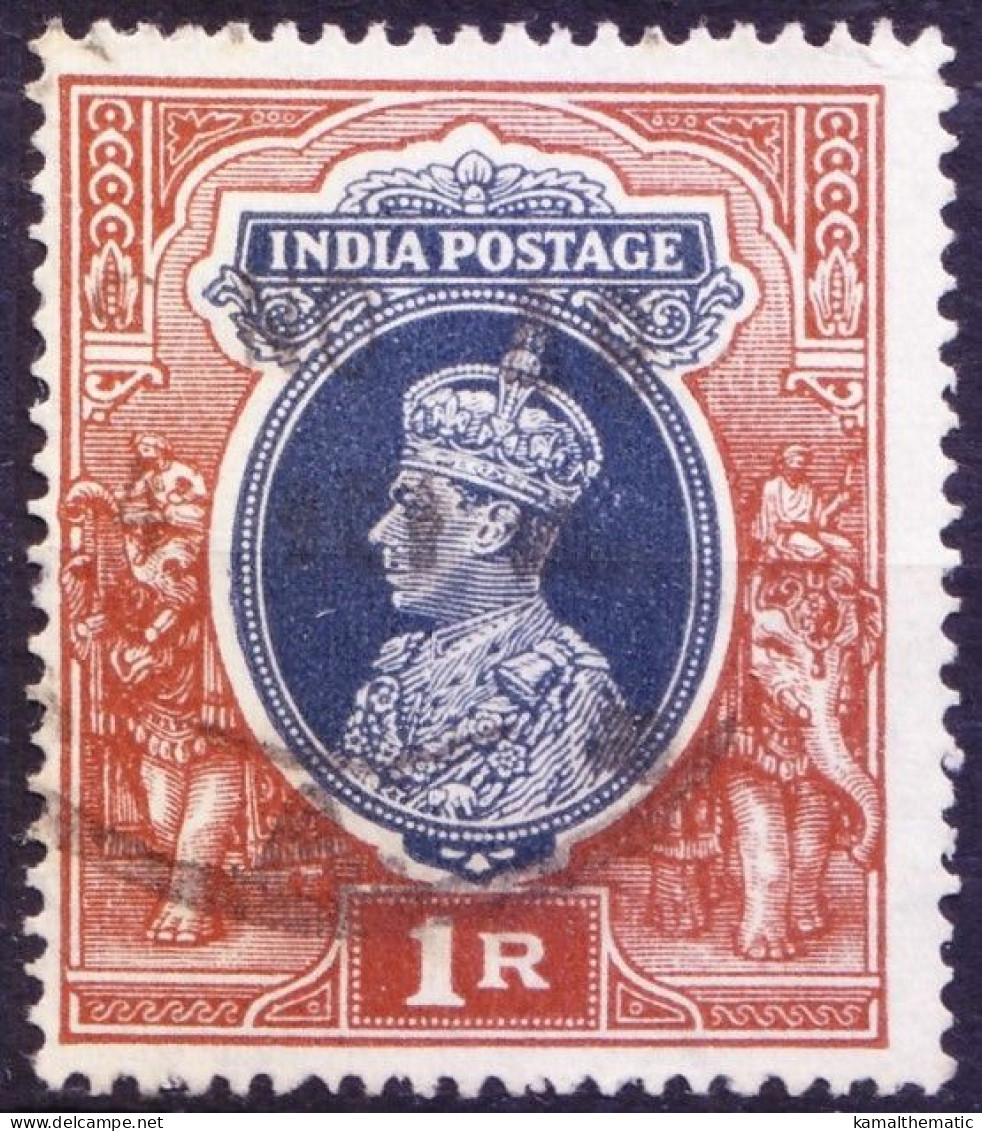 India 1937 Fine Used, King George VI Wearing Imperial Crown Of India SG 162 - 1936-47 King George VI