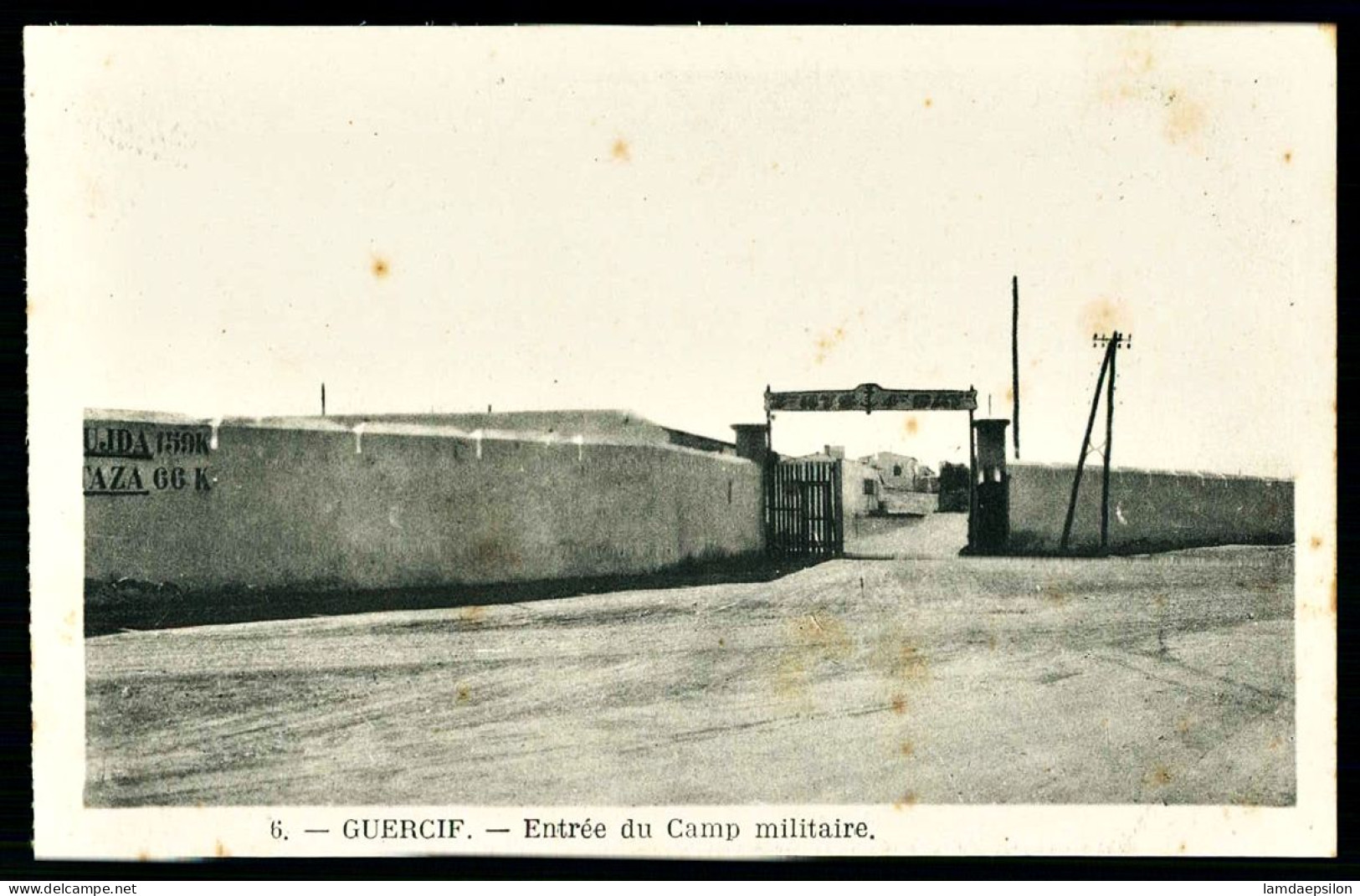 A66  MAROC CPA GUERCIF - ENTREE DU CAMP MILITAIRE - Collections & Lots