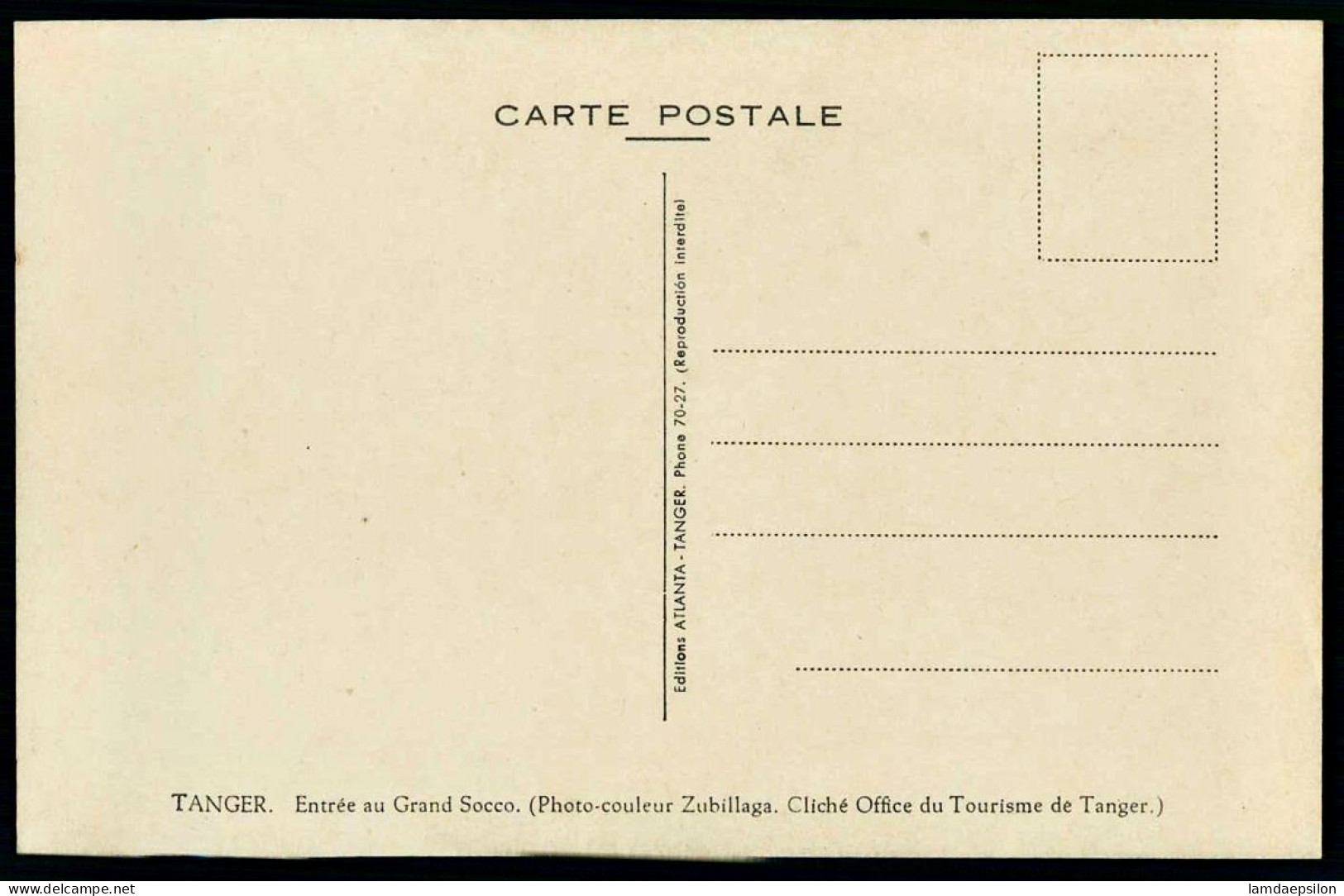 A66  MAROC CPA TANGER - ENTRÉE AU GRAND SOCCO - Collezioni E Lotti