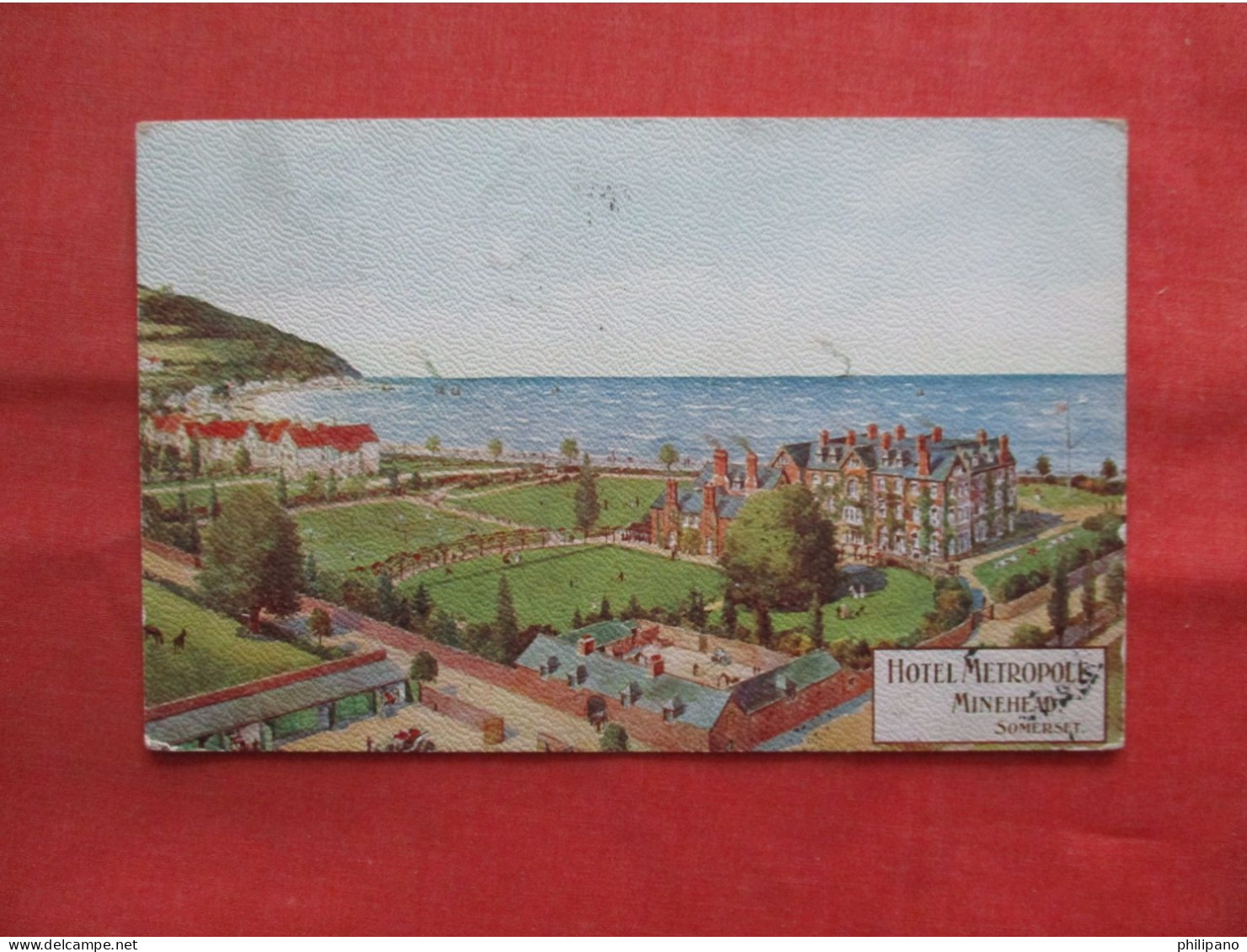 Postage Due To US.  -- Hotel    Metropole Somerset > Minehead  United Kingdom > England > Somerset > Minehead>  Ref 6295 - Minehead