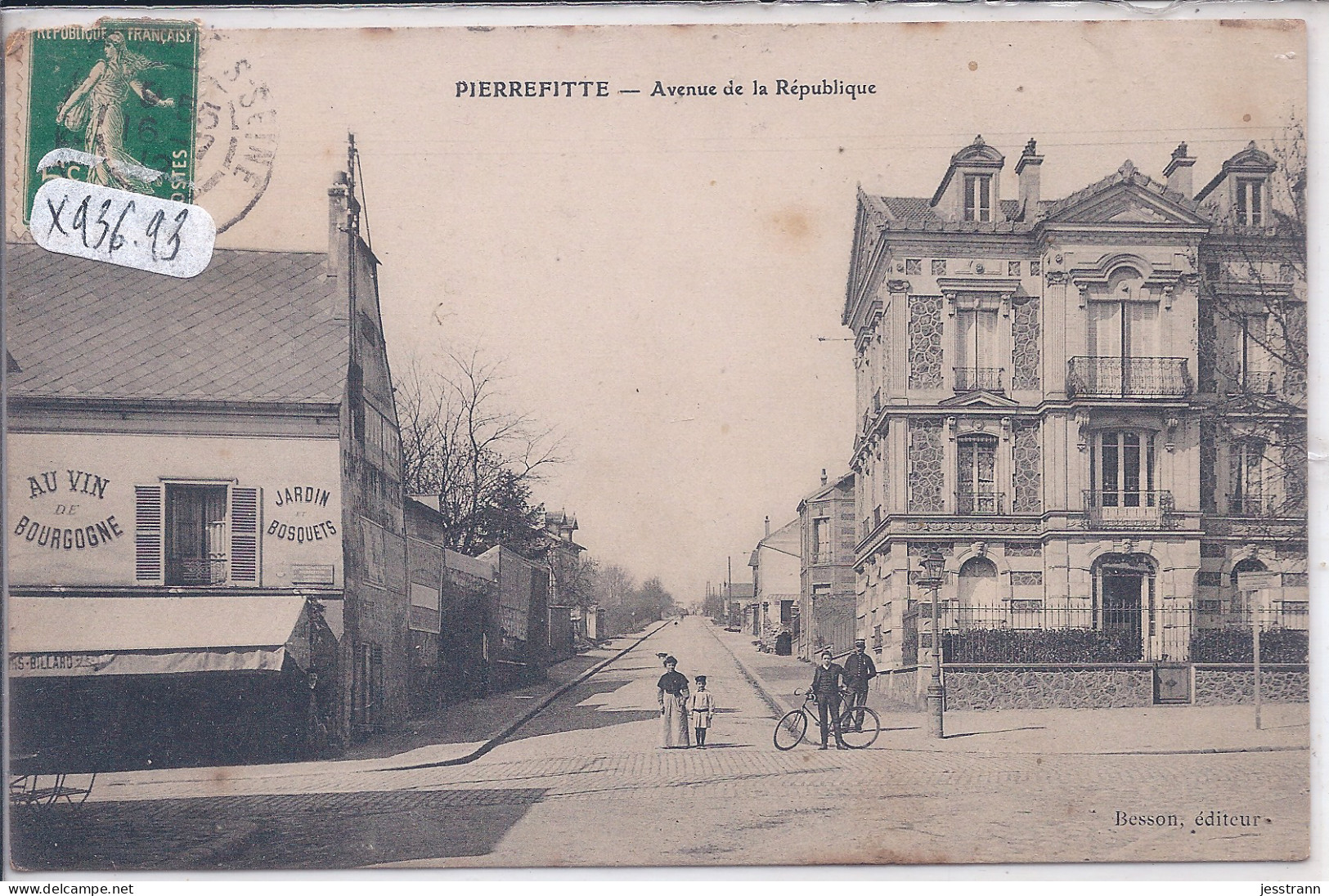 PIERREFITTE- AVENUE DE LA REPUBLIQUE- MAISON AU VIN DE BOURGOGNE - Pierrefitte Sur Seine