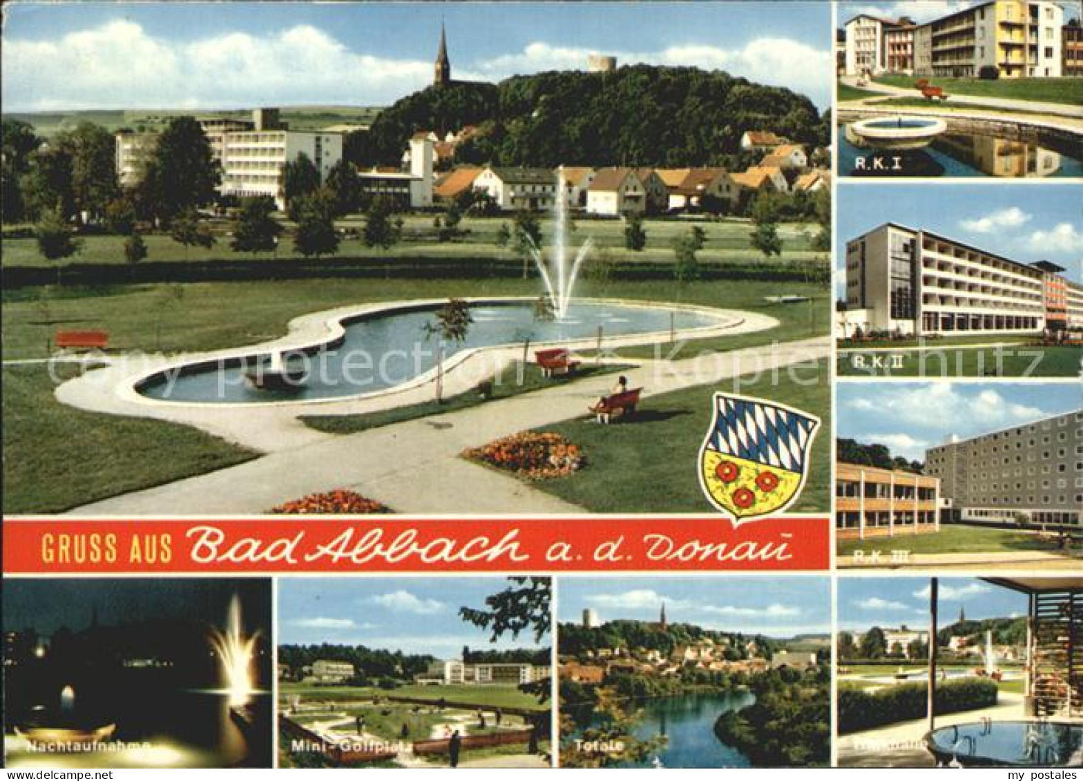 72304854 Bad Abbach Kurpark Rheumaklinik I Bis III Minigolfplatz Totale Alkofen - Bad Abbach