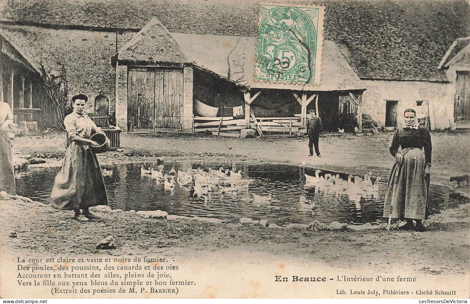 FRANCE - En Beauce - L'intérieur D'une Ferme - Carte Postale Ancienne - Other & Unclassified