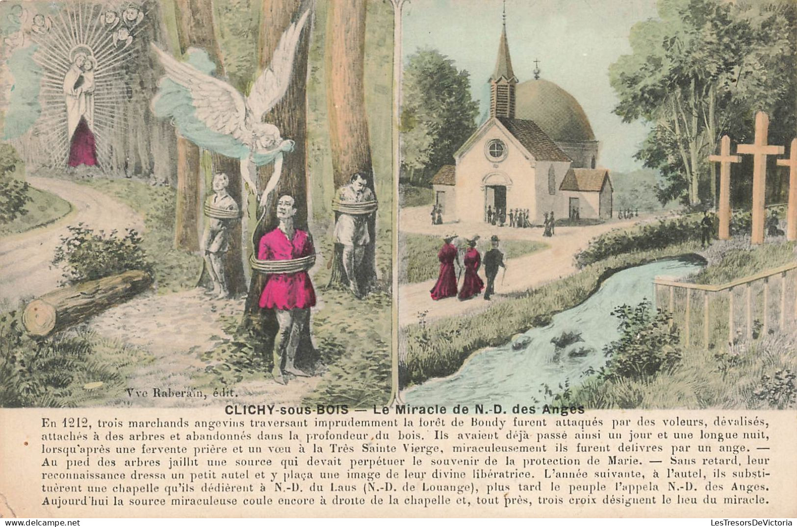 FRANCE - Clichy Sous Bois - Le Miracle De Notre Dame Des Anges - Colorisé - Carte Postale Ancienne - Clichy Sous Bois