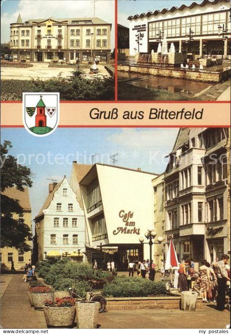 42408488 Bitterfeld Hotel Central Kultur Und Informationszentrum Markt Cafe Bitt - Bitterfeld