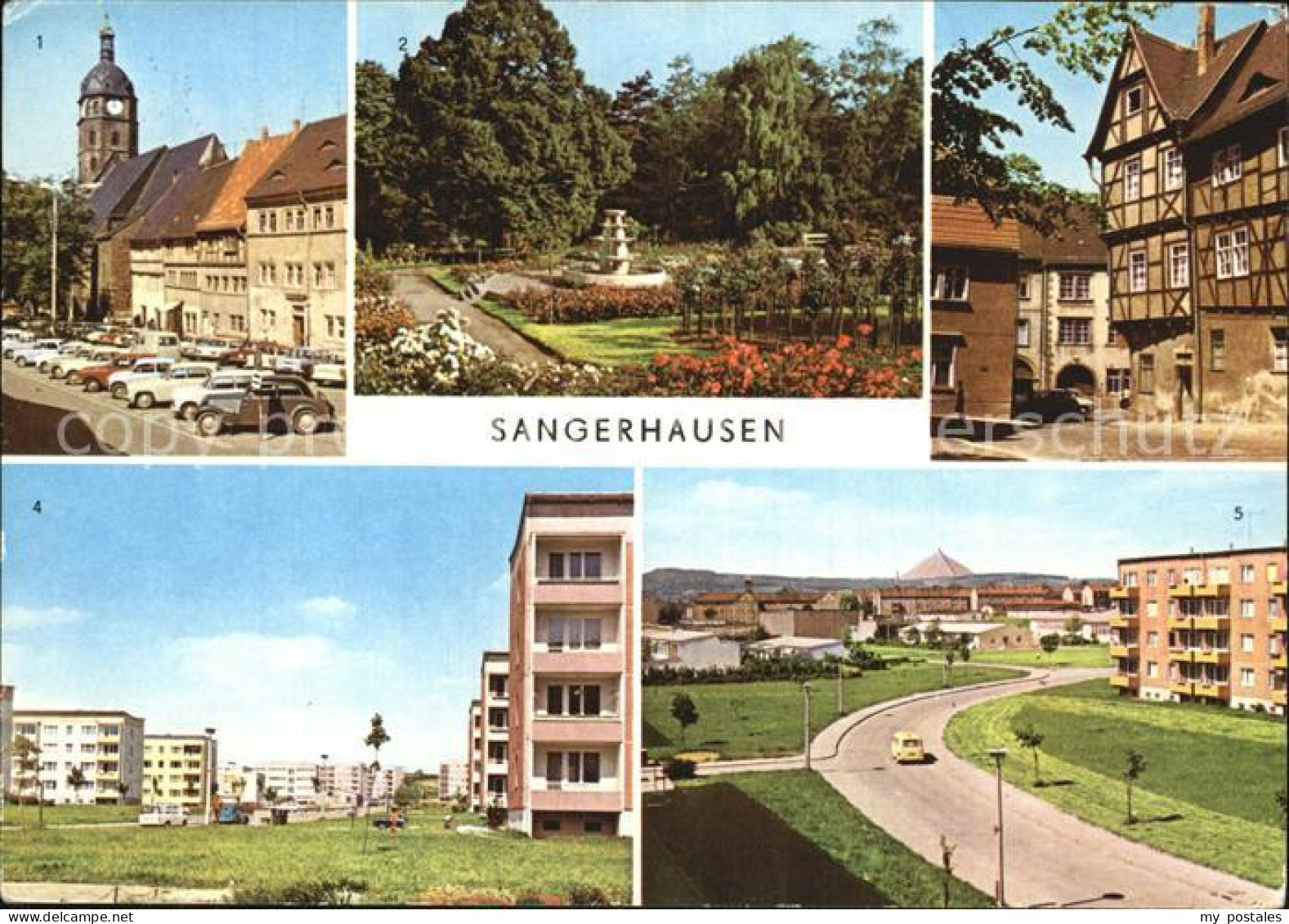 42406527 Sangerhausen Suedharz Markt Rosarium Kornmarkt Polytechnische Oberschul - Sangerhausen