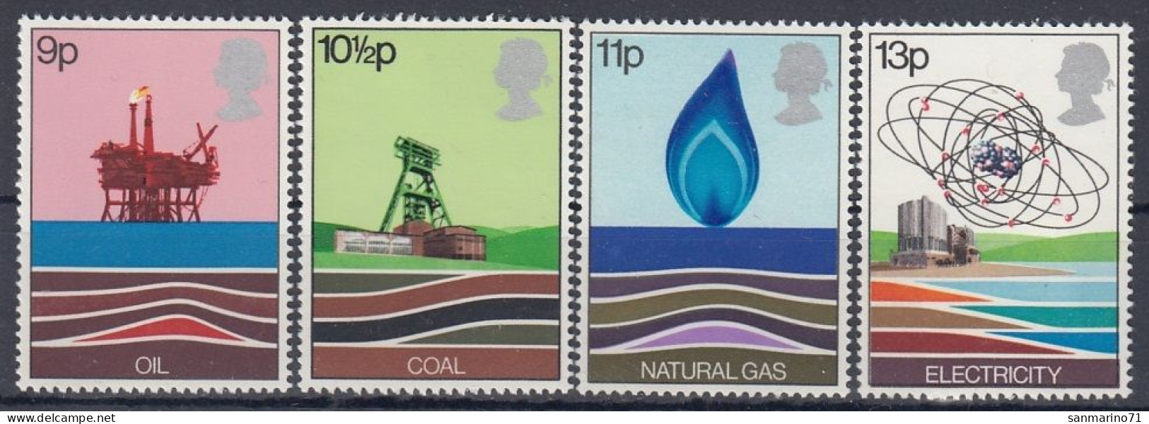 GREAT BRITAIN 756-759,unused (**) - Pétrole