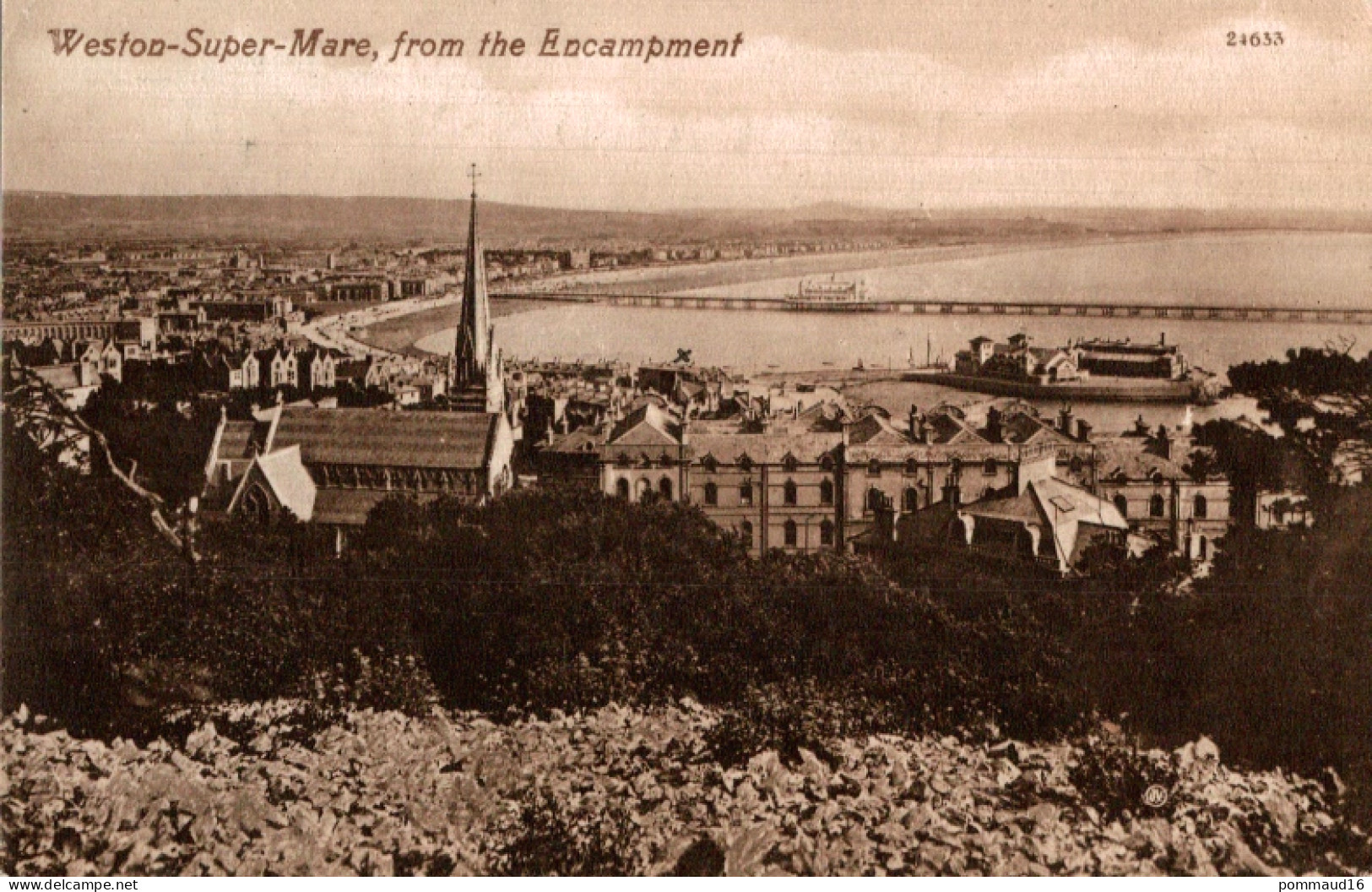 CPA Weston-Super-Mare From The Encampment - Weston-Super-Mare