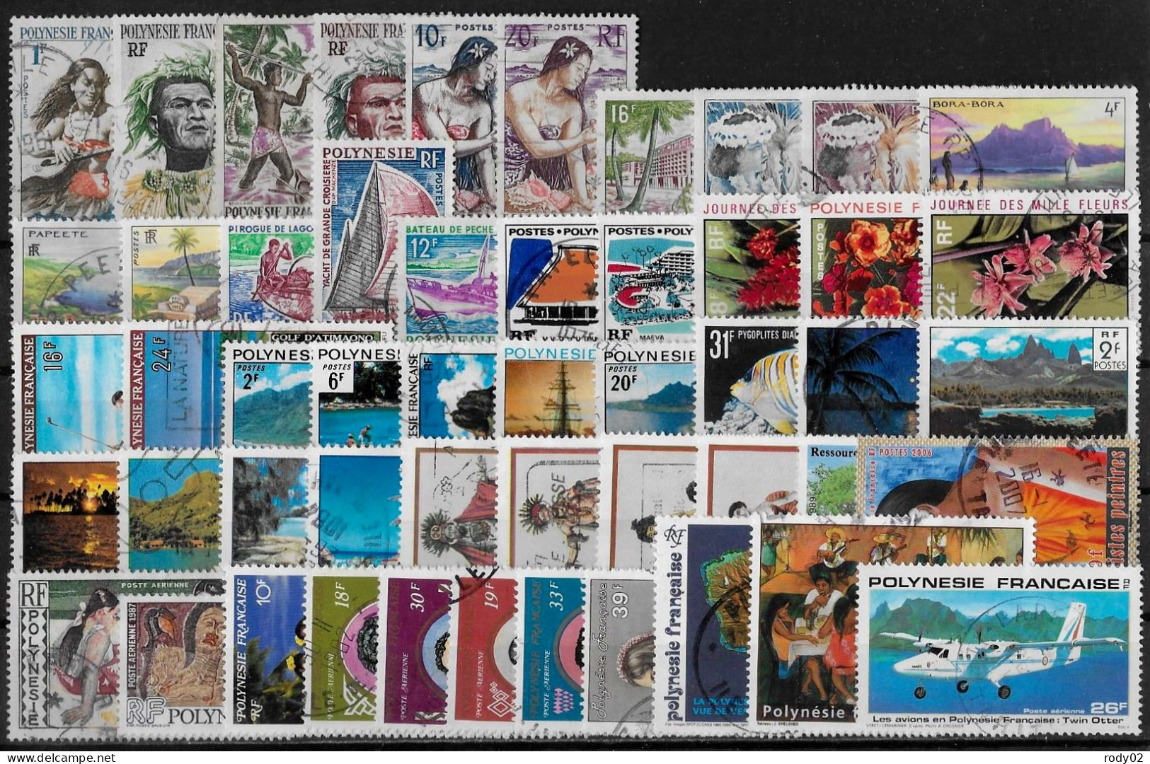 POLYNESIE FRANCAISE - LOT - TOUS DIFFERENTS - OBLITERES - Colecciones & Series