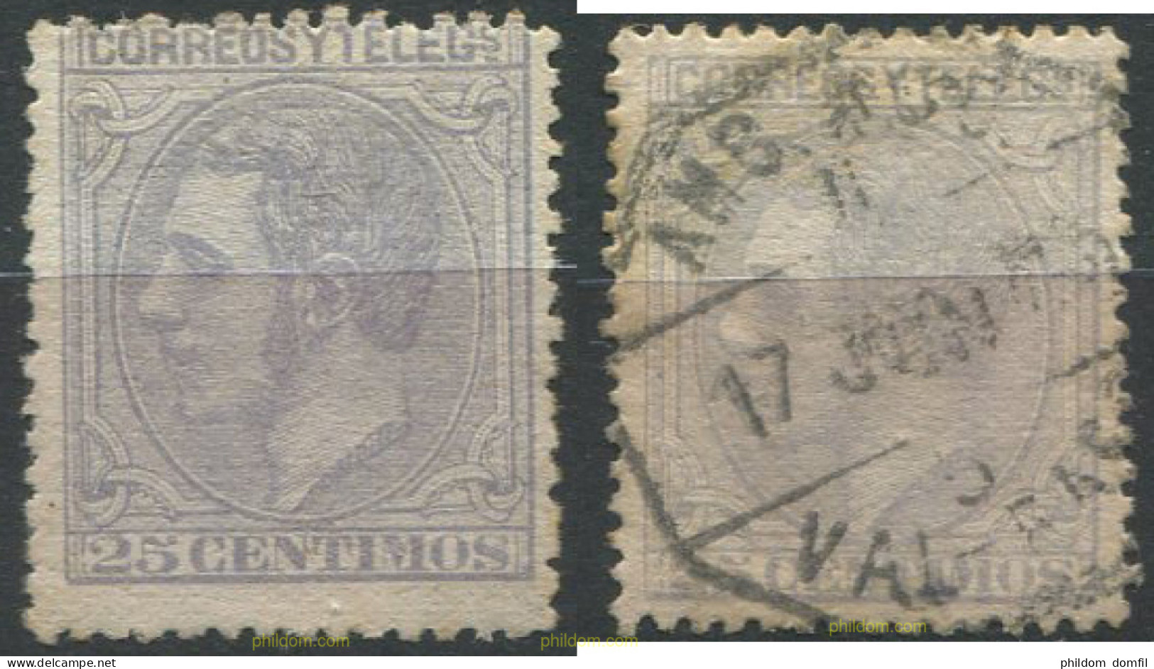 707266 MNH ESPAÑA 1879 ALFONSO XII - Neufs