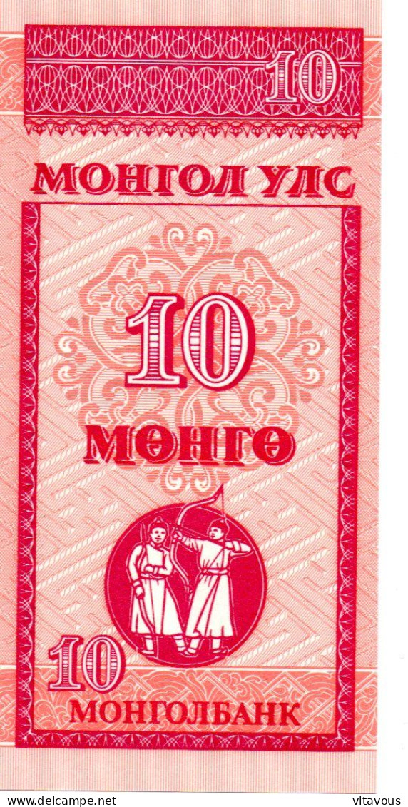 MONGOLIE Billet Banque Banknote 10 Mohtojbahk - Mongolie