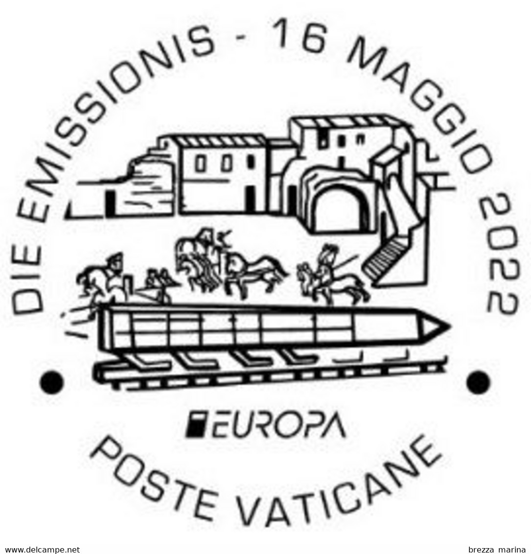 Nuovo - MNH - VATICANO - 2022 - Europa: Storie E Miti – Obelisco – 0.10 - Neufs