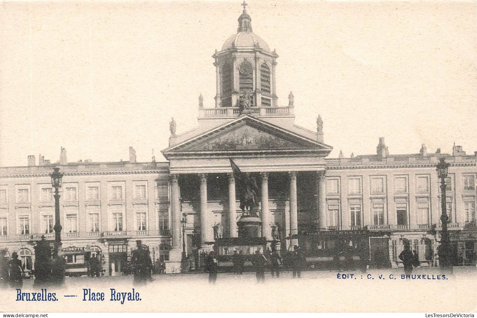 BELGIQUE - Bruxelles - Place Royale - Carte Postale Ancienne - Otros & Sin Clasificación