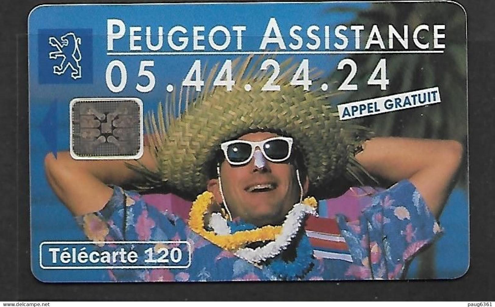 F387A - 07/1993 - PEUGEOT ASSISTANCE - 120 GEM (verso : N° 46392 Partiel) - 1993