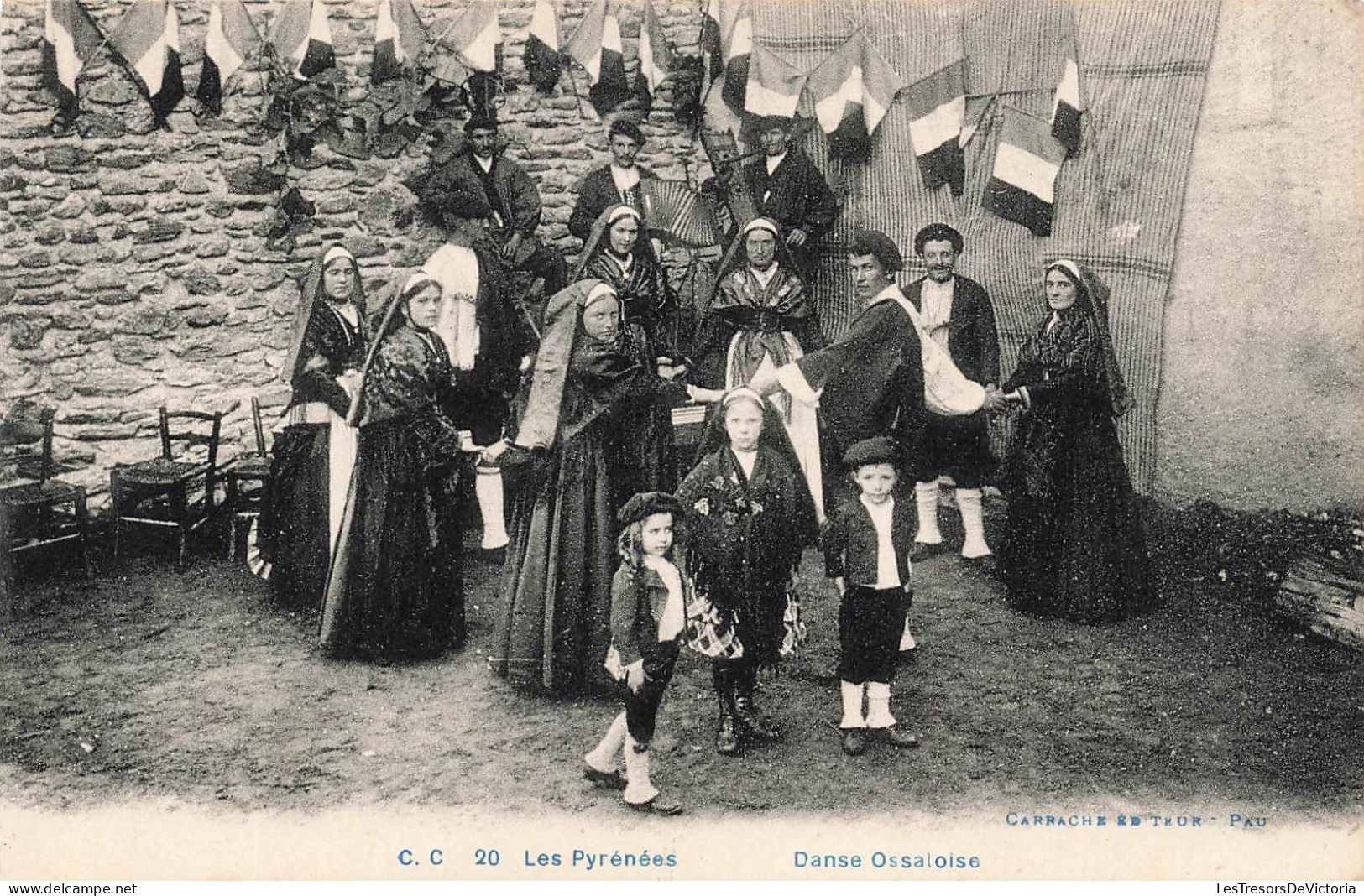 FRANCE - Les Pyrénées - Danse Ossaloise - Animé - Carte Postale Ancienne - Andere & Zonder Classificatie