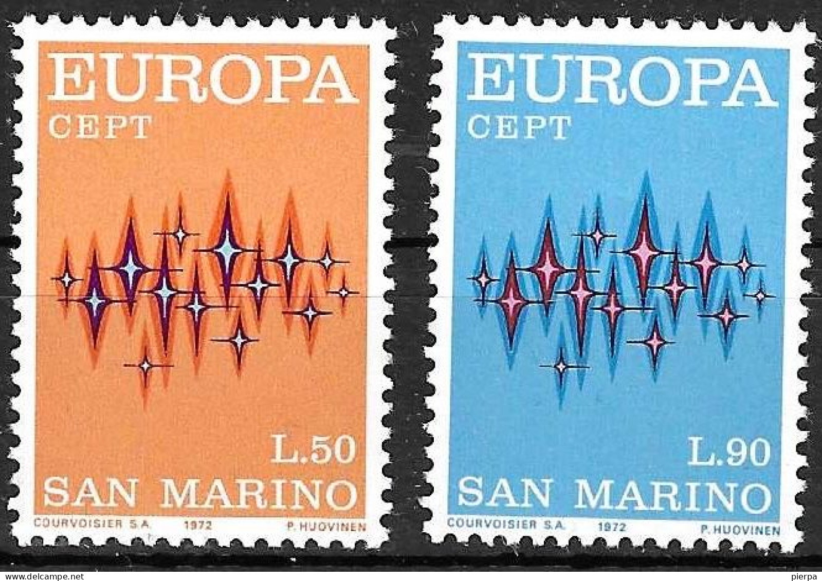 SAN MARINO - 1972 - EUROPA - SERIE 2 VALORI - NUOVA MNH** ( YVERT 808\9- MICHEL 997\8 - SS 849\850) - 1972