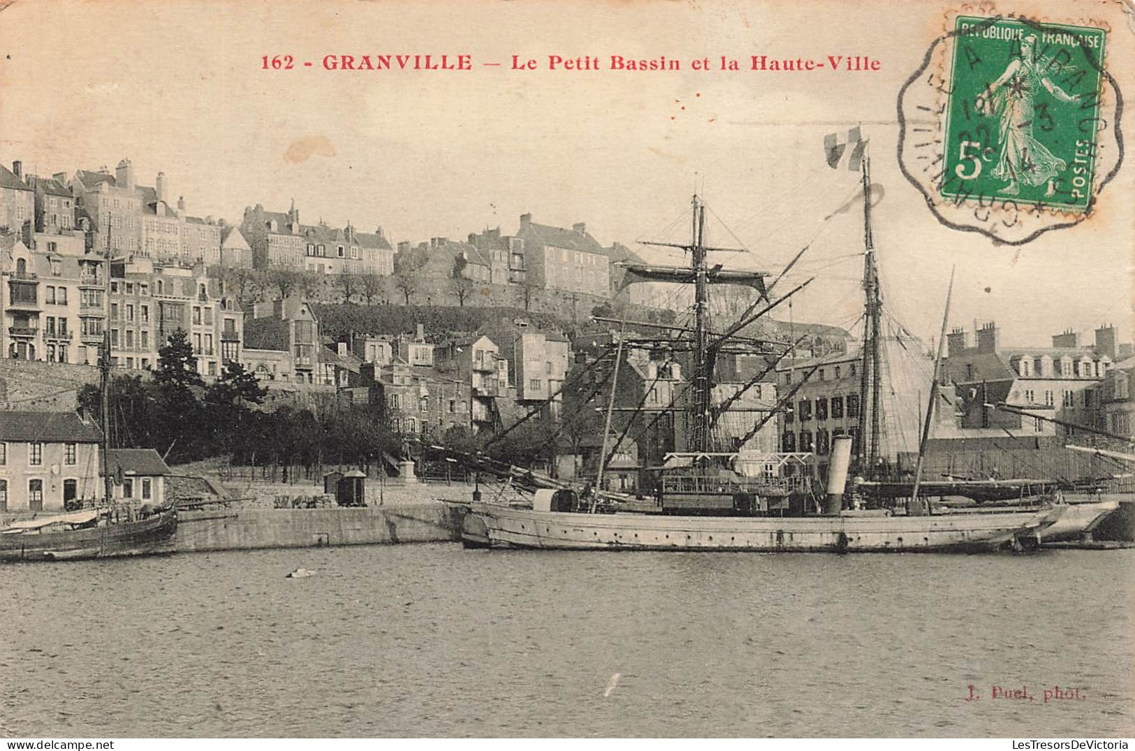 FRANCE - Granville - Le Petit Bassin Et La Haute Ville - Bateau - Carte Postale Ancienne - Granville