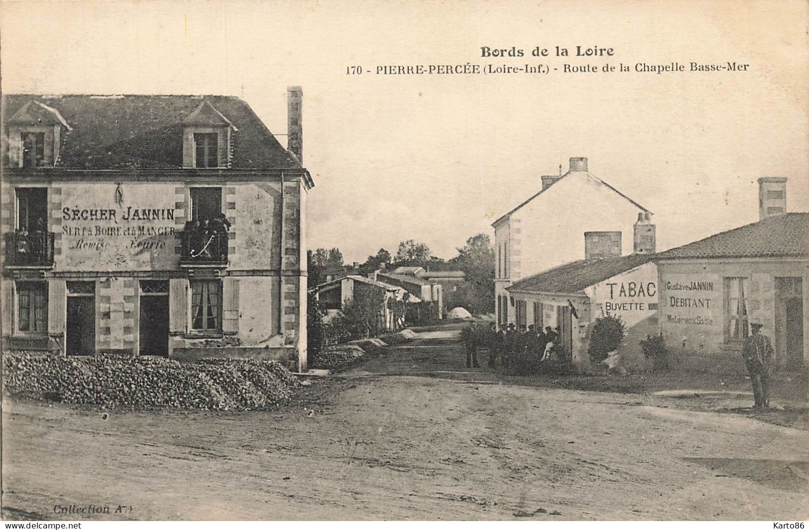 Pierre Percée * Route De La Chapelle Basse Mer * Débit De Tabac Tabacs TABAC Buvette * Restaurant SECHER JANNIN - La Chapelle Basse-Mer