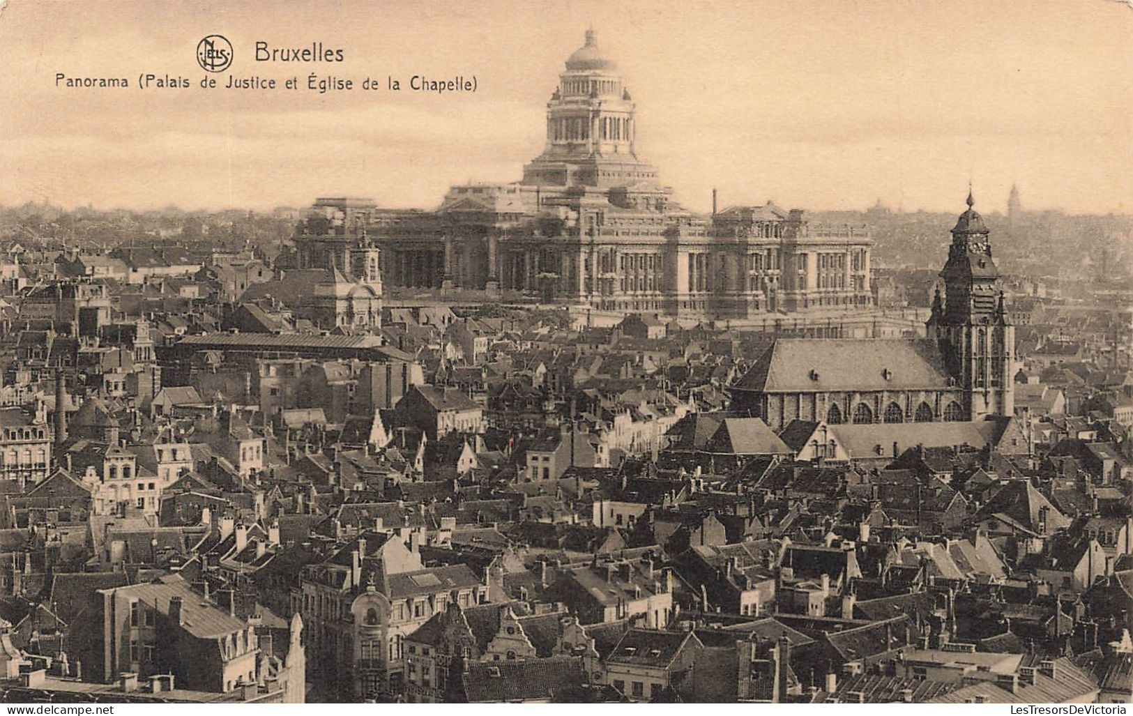 BELGIQUE - Bruxelles - Panorama - Palais De Justice Et église De La Chapelle - Carte Postale Ancienne - Otros & Sin Clasificación