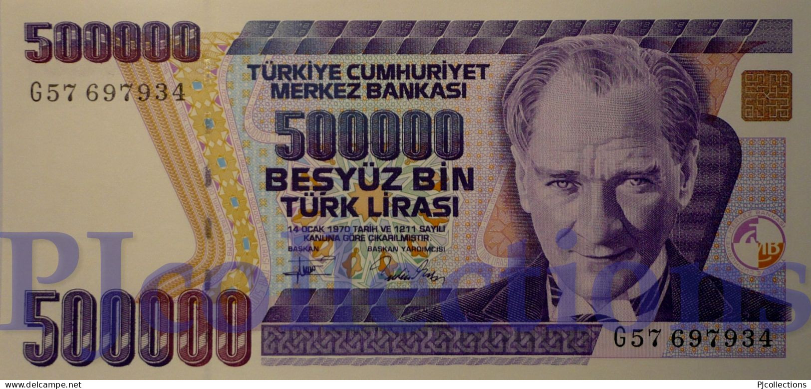 TURKEY 500.000 LIRA 1993 PICK 208c UNC - Turquie