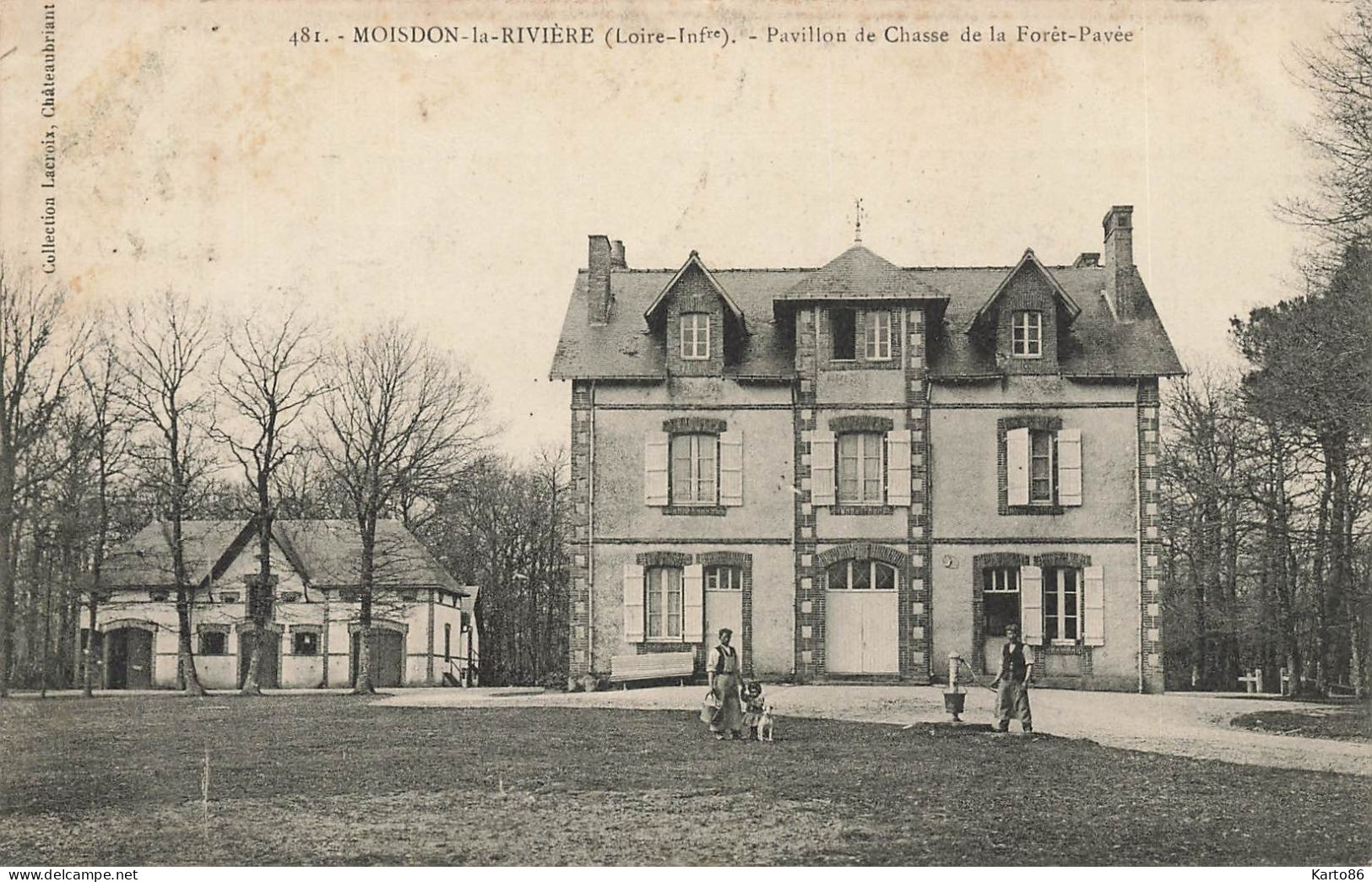 Moisdon La Rivière * 1907 * Pavillon De Chasse De La Forêt Pavée * Villageois - Moisdon La Riviere