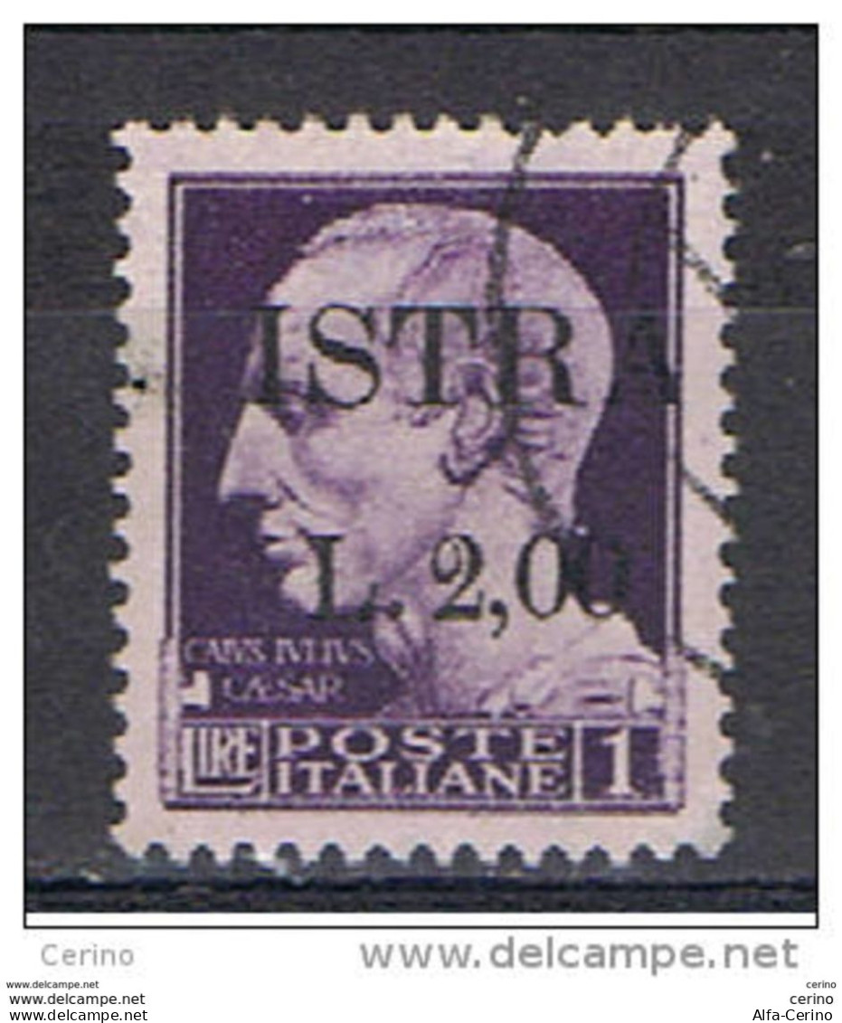 OCCUP. JUGOSLAVA  ISTRIA:  1945  SOPRASTAMPATO  -  £. 2/£.1  VIOLETTO  US. -  SASS. 29 - Joegoslavische Bez.: Istrië