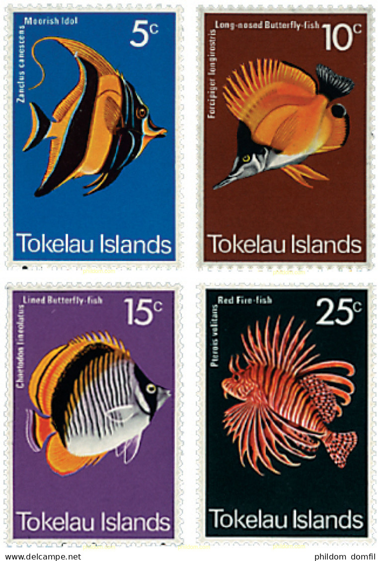 45584 MNH TOKELAU 1975 PECES TROPICALES - Tokelau