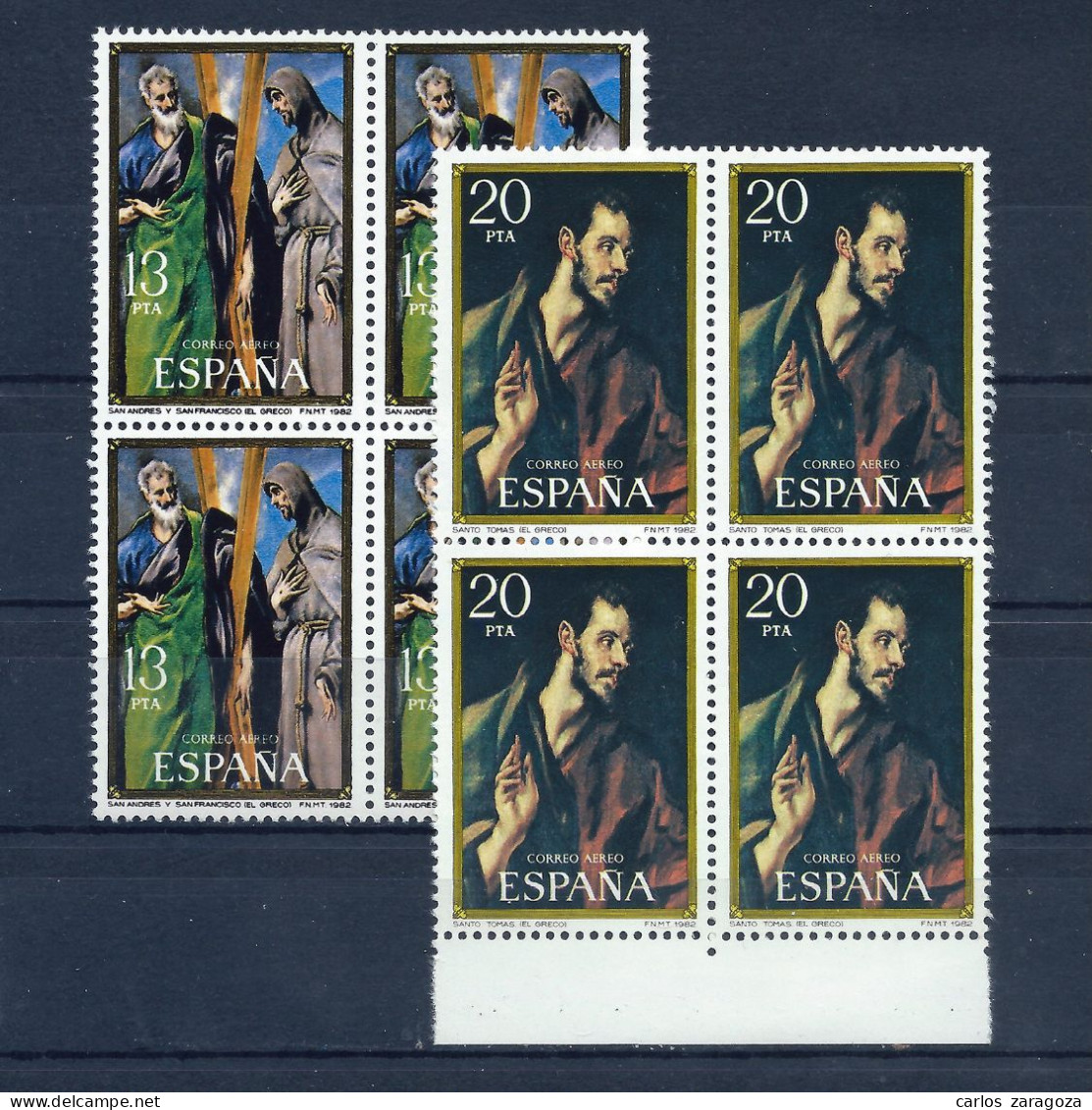 ESPAÑA 1982—EL GRECO.CORREO AÉREO 2666,2667—SELLOS NUEVOS ** TIMBRES NEUFS PA 300, 301 - Neufs