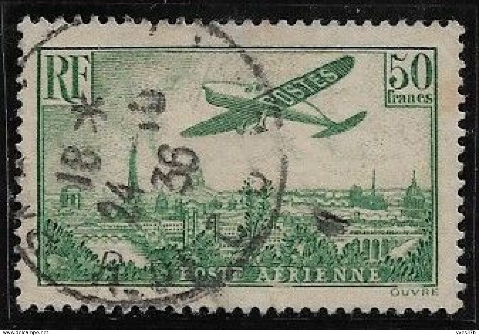 FRANCE PA N°14a "50frs Vert" - Oblitéré - TTB - - 1927-1959 Oblitérés