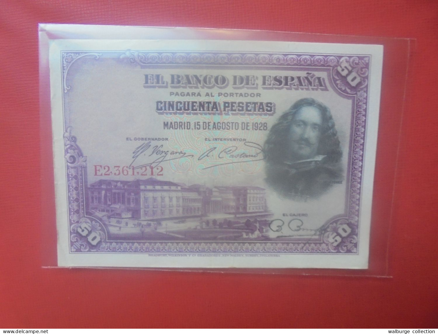 ESPAGNE 50 PESETAS 1928 Circuler (B.32) - 50 Peseten